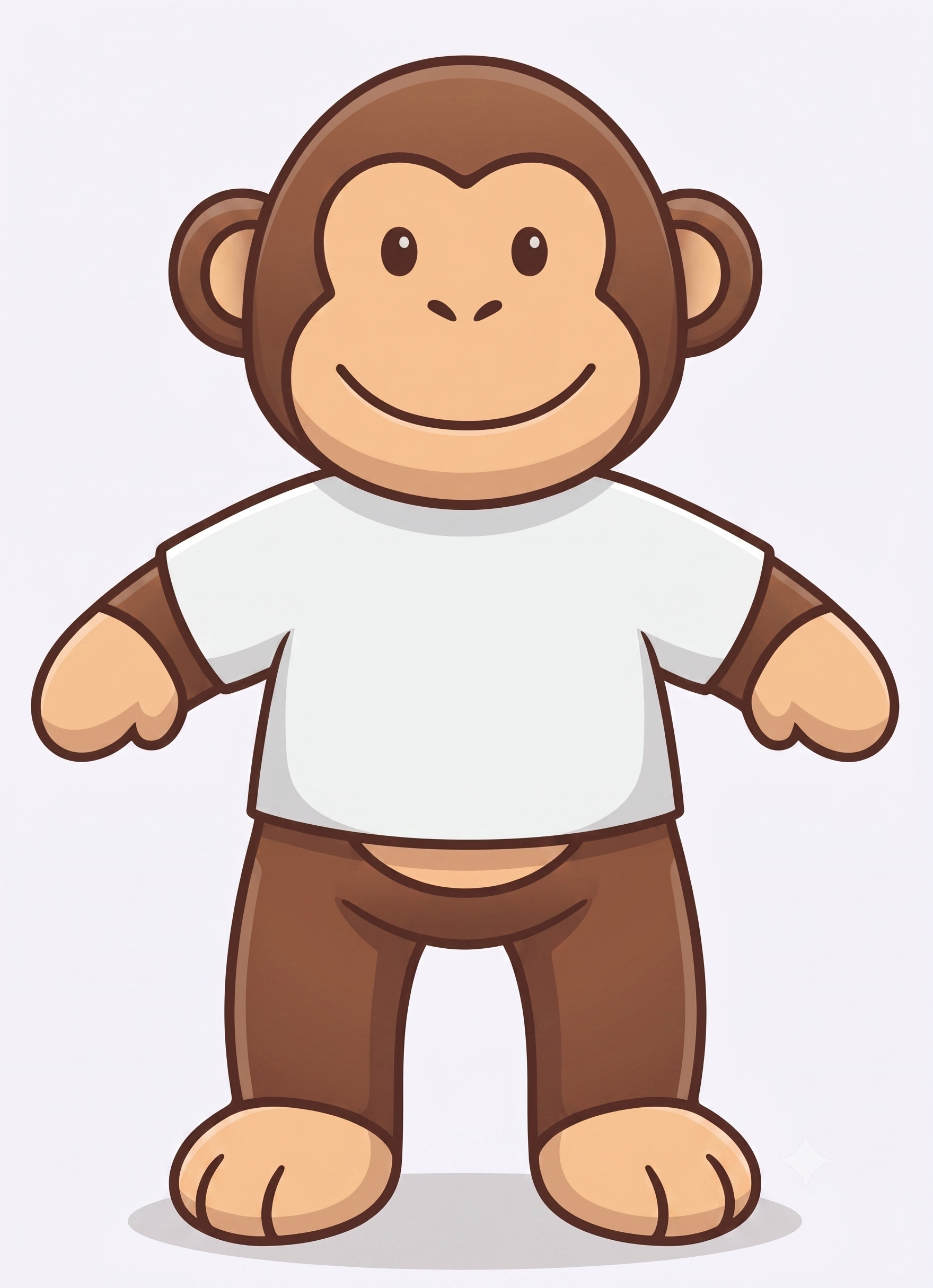 Custom t-shirt mockup for plush friends